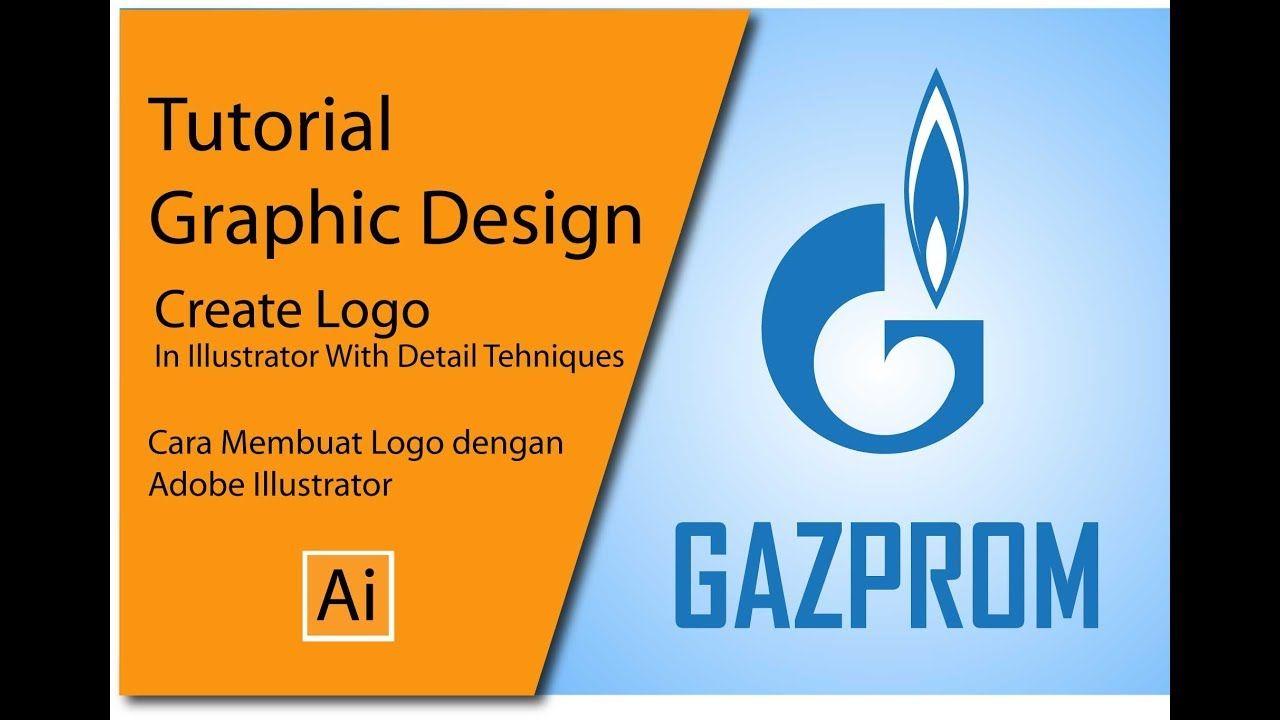 Gazprom Logo - How To make GazProm Logo With Adobe Illustrator, Tutorial Create Draw  Gazprom Logo