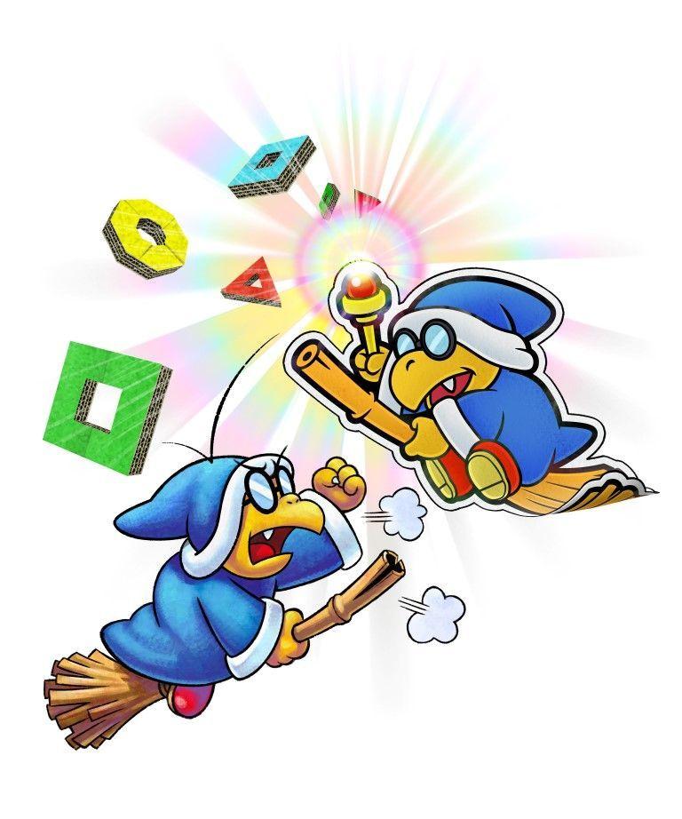Kamek Logo - Kamek and Paper Kamek - Mario & Luigi: Paper Jam. Their bickering is ...