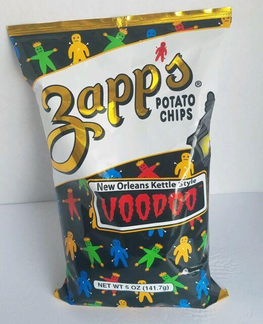 Zapp's Logo - 6 BAGS Zapp's Cajun VOODOO Style Potato Chips Orleans
