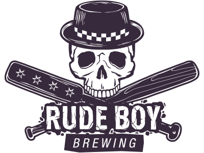 Rude Logo - Rude Boy Brewing - Skull logo w/ cracked type by Mr. Oncetwice on ...