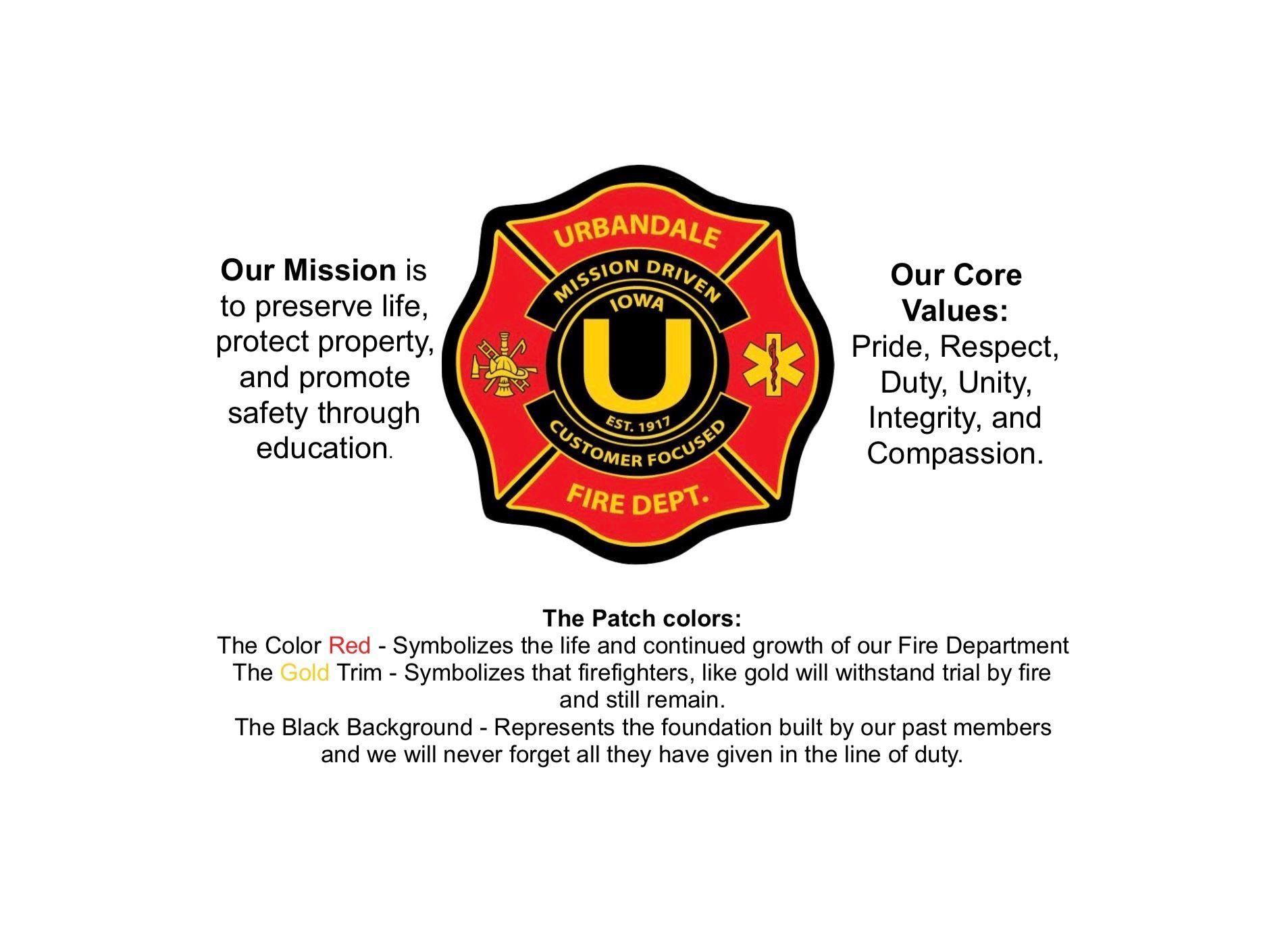 Urbandale Logo - Urbandale Fire Department. Urbandale, IA