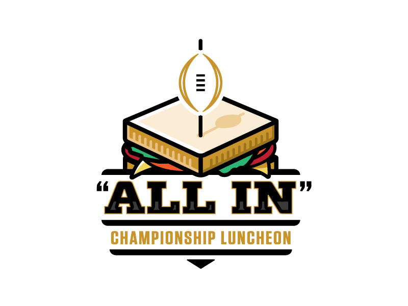 Luncheon Logo - All In Luncheon. logo. Logo food, Logos, Sandwiches