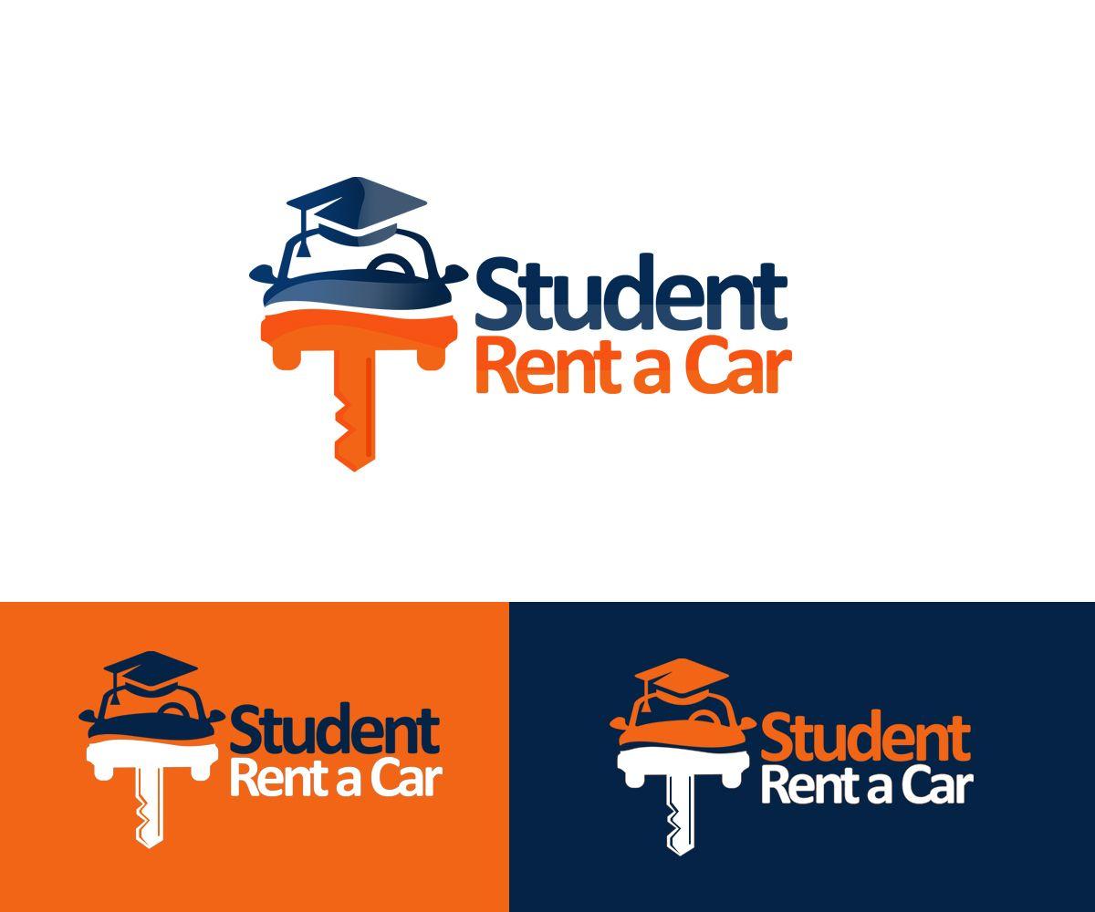 Rent Logo - Elegant, Playful, Rental Car Logo Design for Student Rent a Car