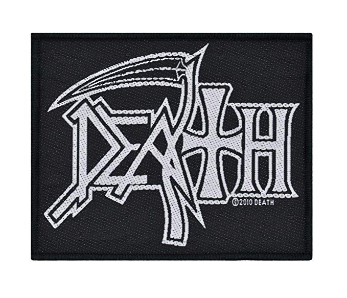 Woven Logo - Death Heavy Metal Band Logo Patch Chuck Schuldiner Music Woven Sew On  Applique