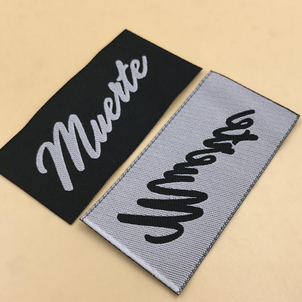 Woven Logo - Damask woven tags, Woven clothing labels, Woven clothing tags, Damask woven labels, HD woven clothing label, Your own logo label tags