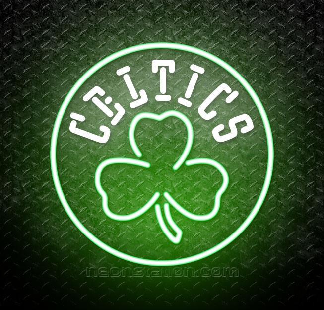 Ciltics Logo - NBA Boston Celtics Logo Neon Sign