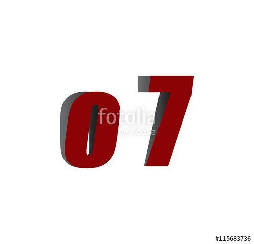 O7 Logo - o7 logo initial red and shadow