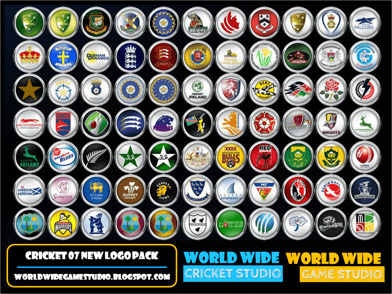 O7 Logo - Cricket 07 : New LOGO Pack | WORLD WIDE GAME STUDIO | WORLD'S NO.1 ...