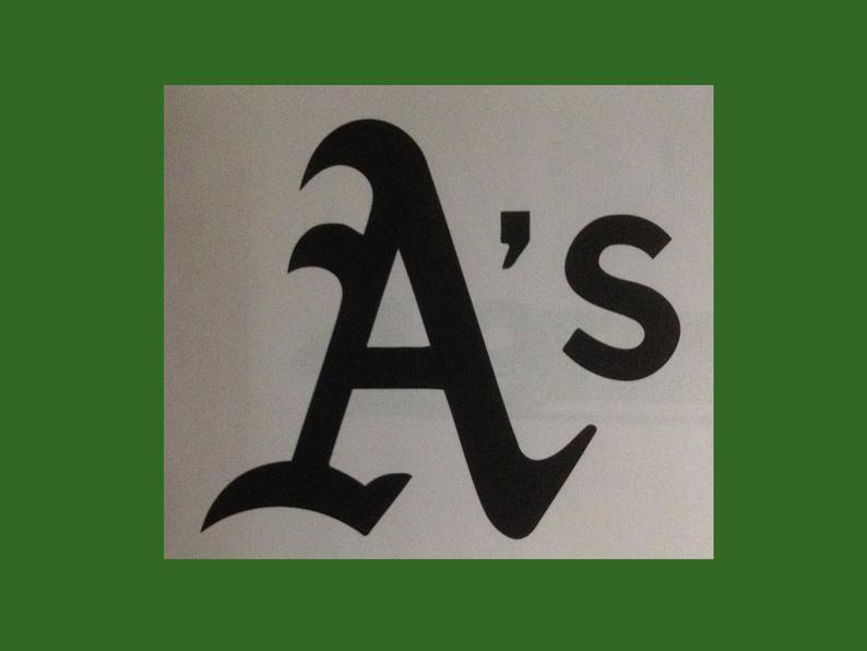 A's Logo - Oakland A's / Oakland Athletics A's Logo Vinyl Car Decal Bumper Sticker -  Large