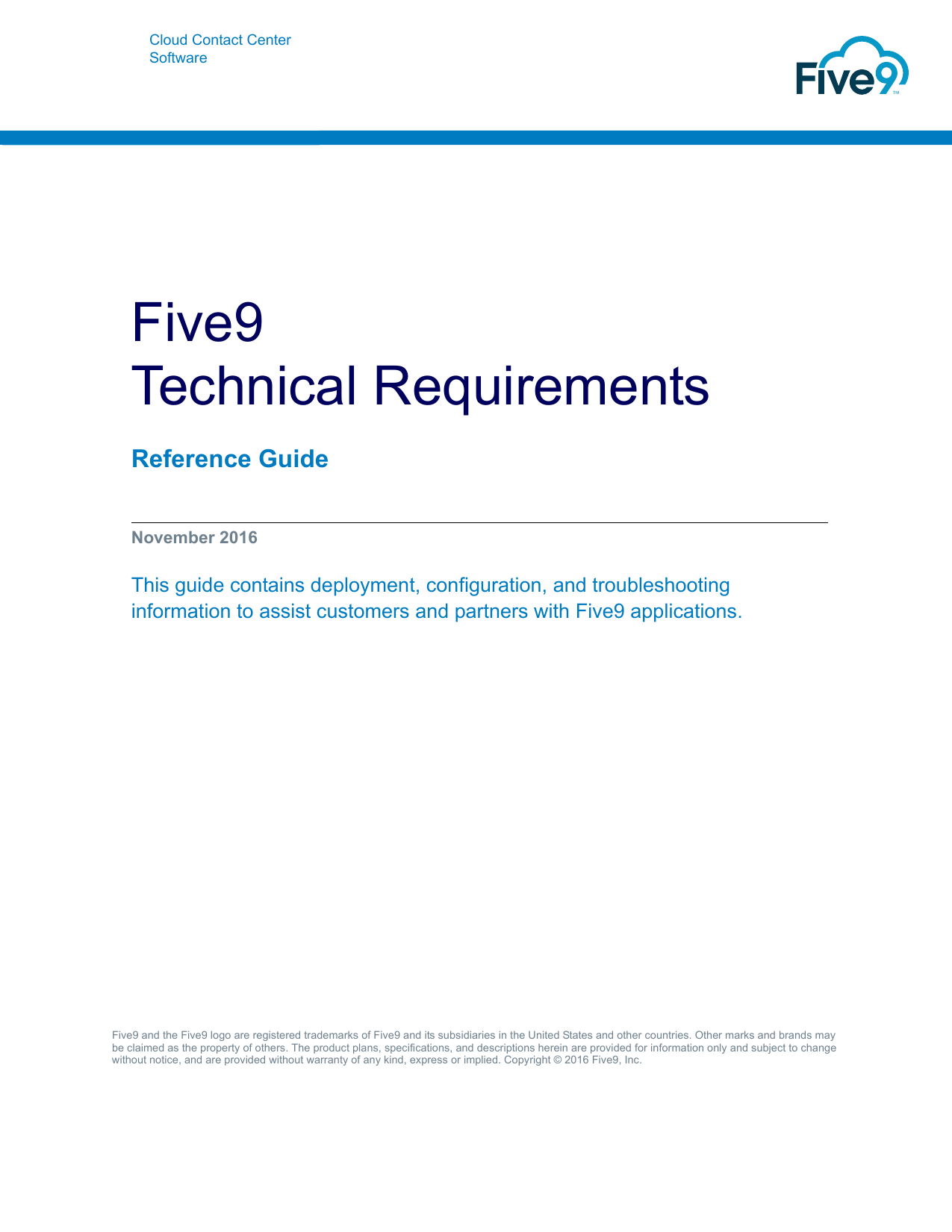 Five9 Logo - Five9 Technical Requirements | manualzz.com