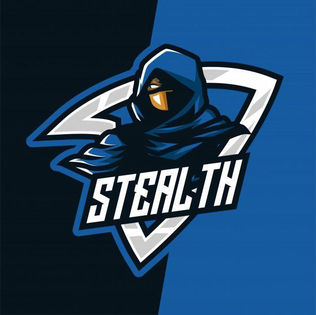 Stealth Logo - Blue darkness stealth e-sport mascot logo Vector | Premium Download