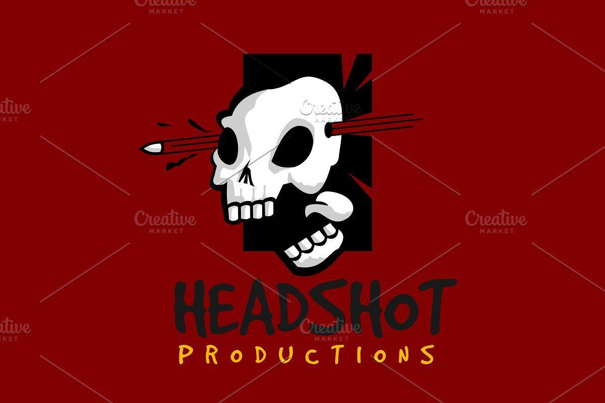 Headshot Logo - headshot skull logo template