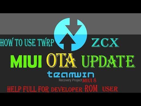 Zcx Logo - MIUI OTA UPDATE VIA TWRP 