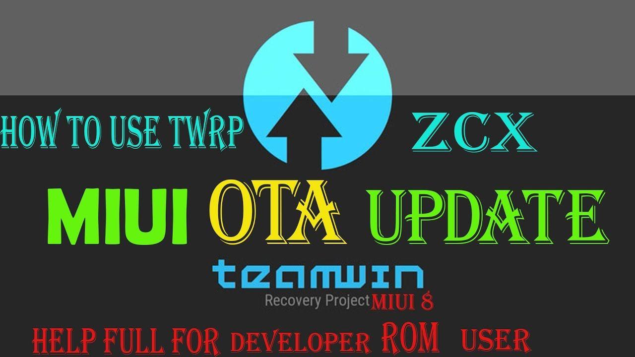 Zcx Logo - MIUI OTA UPDATE VIA TWRP 