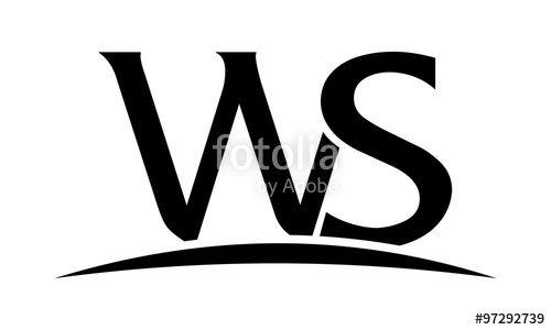 WS Logo - Letter WS Logo Stock Image And Royalty Free Vector Files On Fotolia