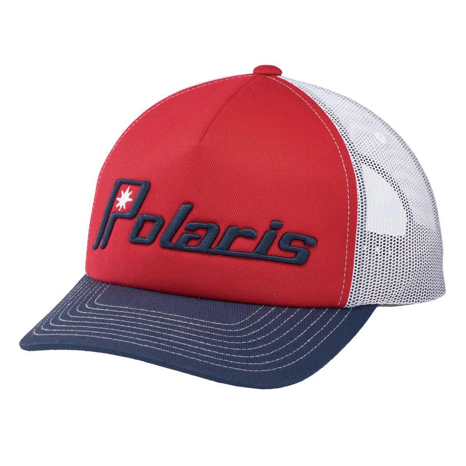 Ellipse Logo - Unisex Adjustable Mesh Snapback Hat with Retro Polaris® Ellipse Logo