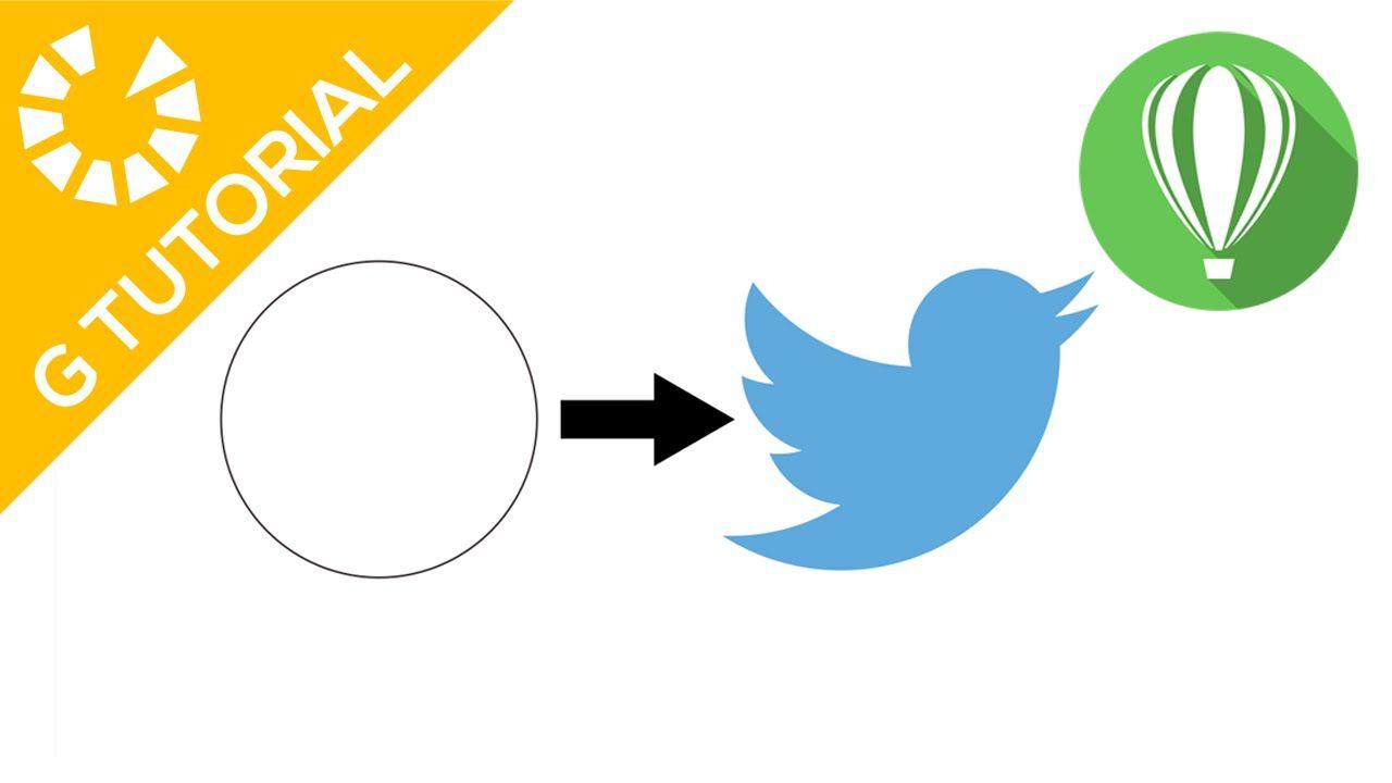 Ellipse Logo - CorelDraw Tutorial : Twitter Logo From Ellipse ( G Tutorial )