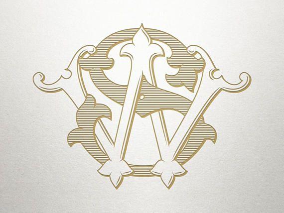 WS Logo - Antique Ornamental Monogram WS Monogram