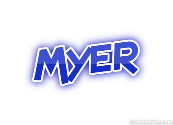 Myer Logo - Australia Logo | Free Logo Design Tool from Flaming Text