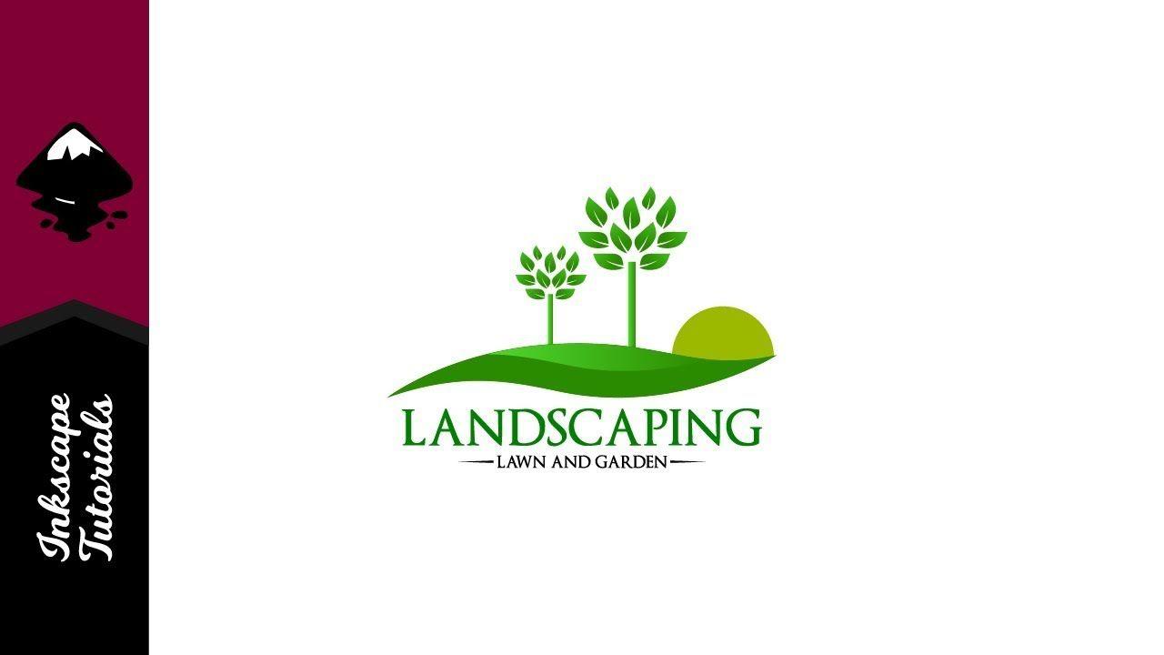 Landscapin Logo - Landscaping Logo. Lawn and Garden Inkscape Beginner Tutorial