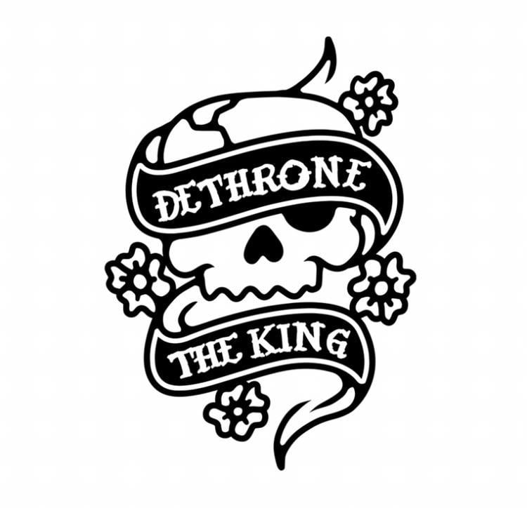 Dethrone Logo - Classic Logo sticker – Dethrone The King Co