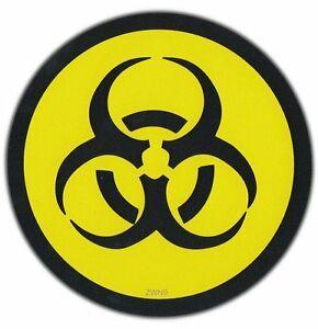 Quarantine Logo - Details about Bumper Sticker: Bio Hazard Biohazard Quarantine Zombie  Nuclear Fallout