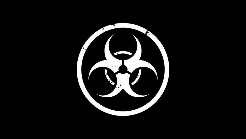 Quarantine Logo - Flashing. Radiation Biohazard Death Quarantine. Stock Footage Video (100%  Royalty-free) 1007982862 | Shutterstock