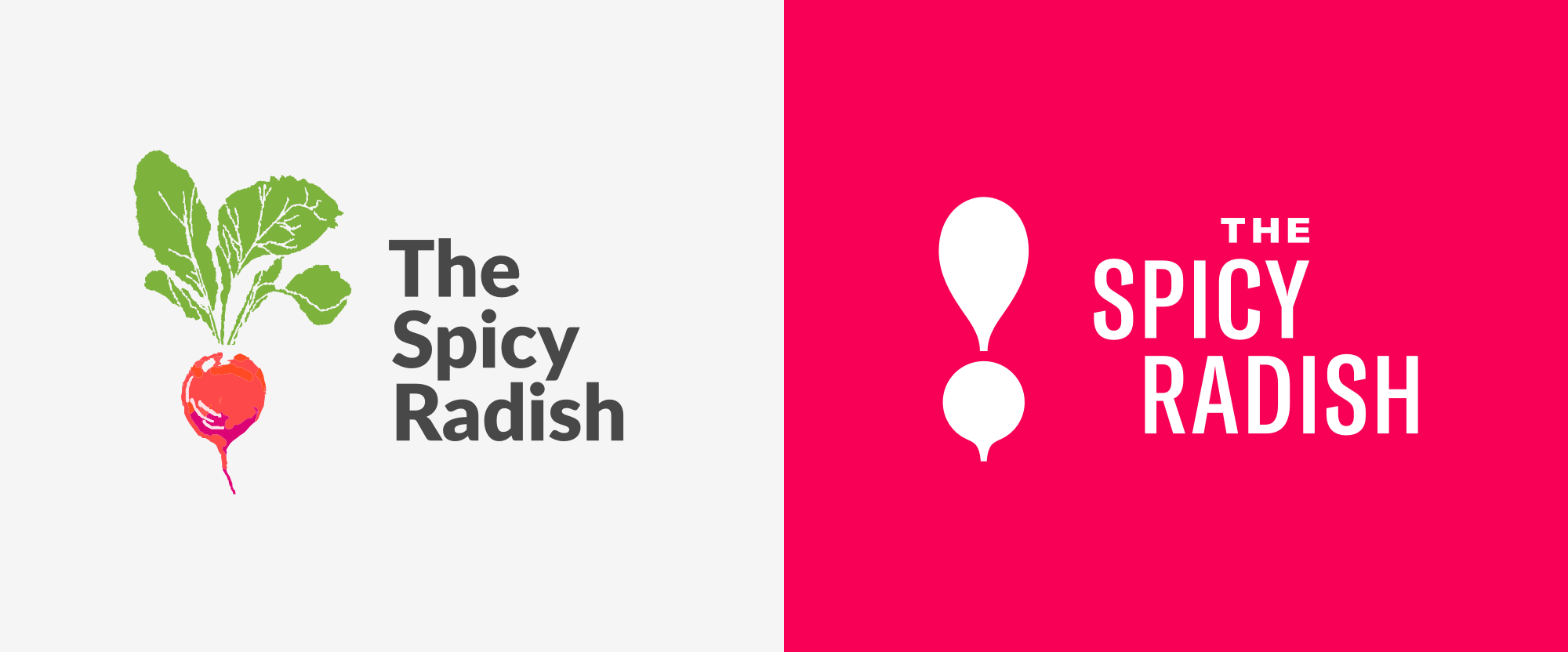 Radish Logo - Brand New: New Logo and Identity for The Spicy Radish by Cast Iron ...