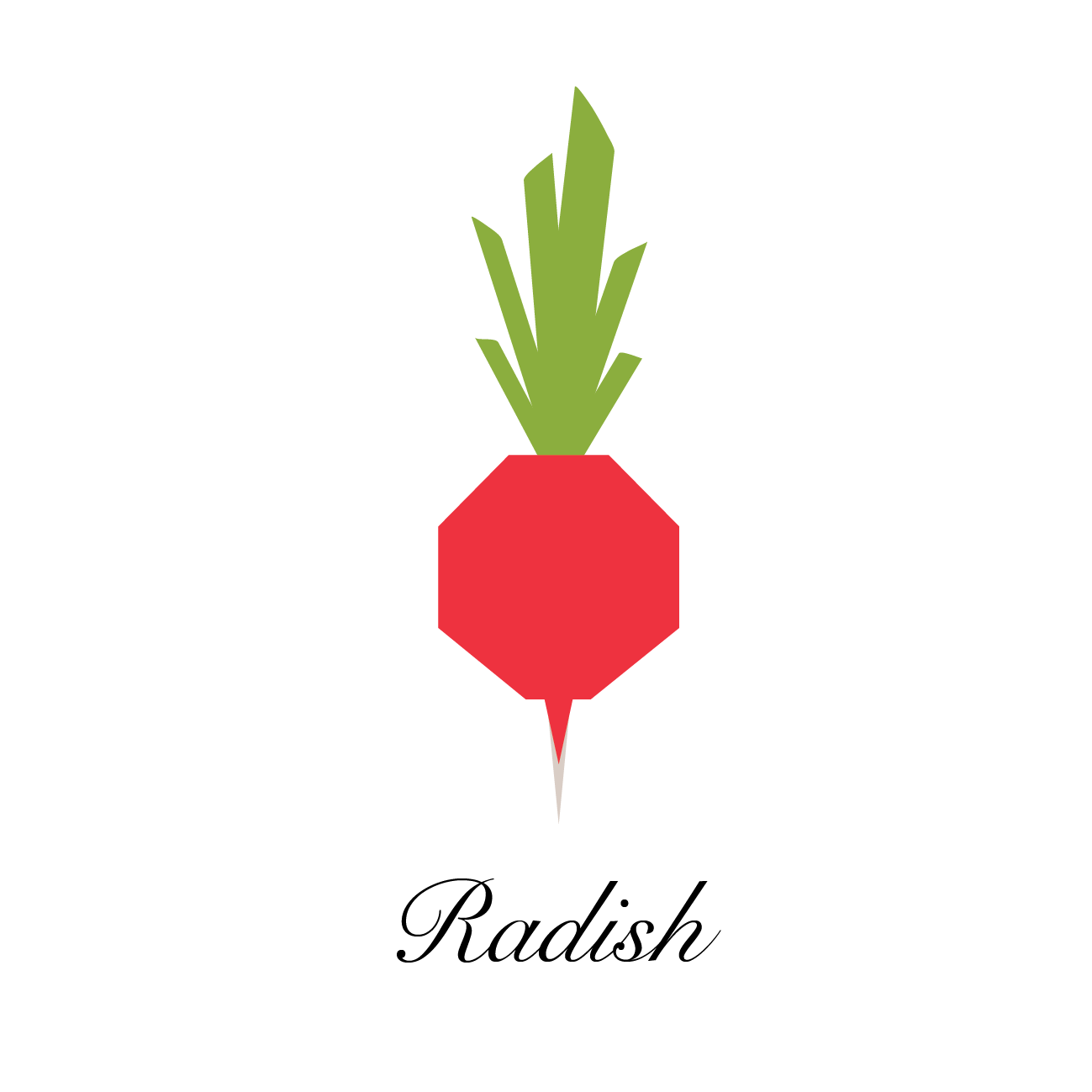 Radish Logo - Vector Vegetables. Radish. Hospitality Sprout. Sprout logo, Logos