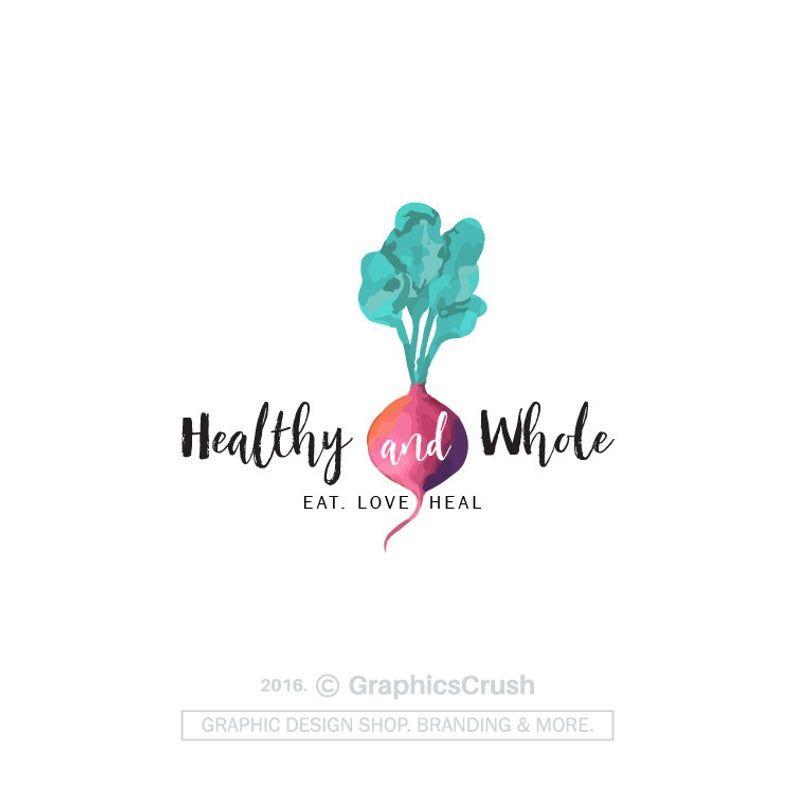 Radish Logo - Food Logo Design Radish Logo Beet Logo Healty Logo Food Blog | Etsy