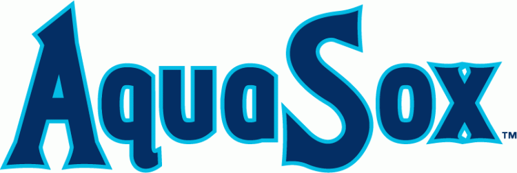 AquaSox Logo - Everett AquaSox Wordmark Logo League (NWL)