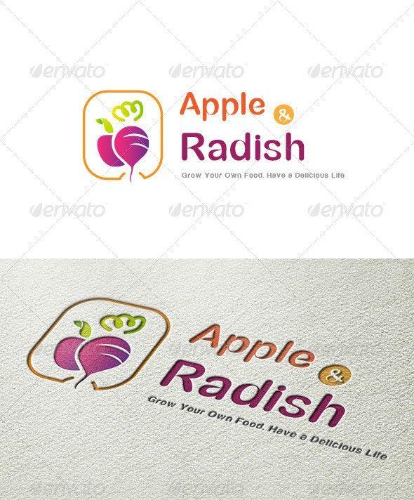 Radish Logo - Apple & Radish Logo Templates by colorgum | GraphicRiver