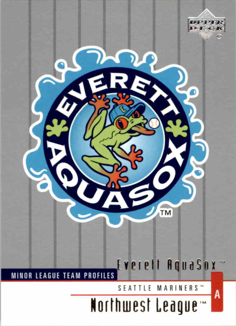 AquaSox Logo - Upper Deck Minor League Everett Aqua Sox Tp on Kronozio