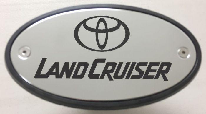 Cruiser Logo - LAND CRUISER W/LOGO HITCH RECEIVER COVER - Finishes Available: Chrome or  Black