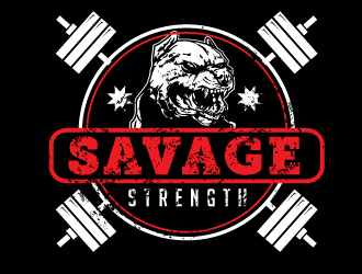 Savage Logo - SAVAGE STRENGTH logo design - 48HoursLogo.com