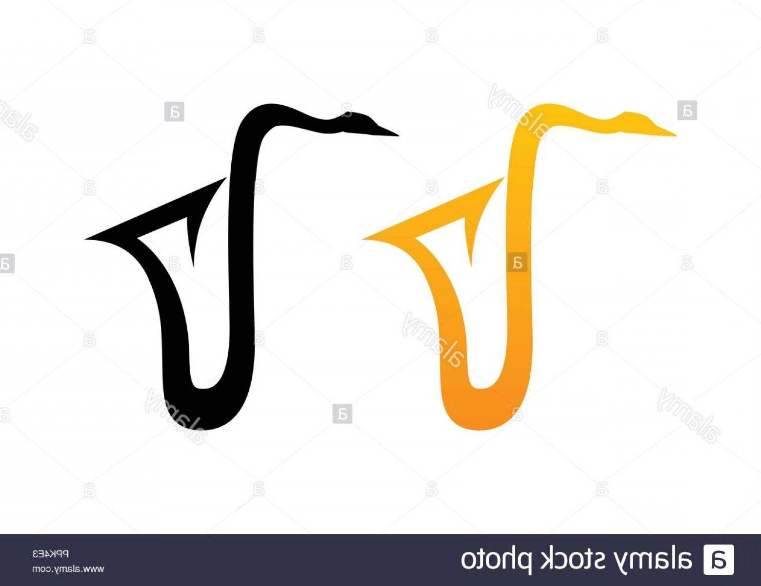 Sax Logo - Style Comic Logo Of Sax Vector Illustration Of Saxophone Silhouette