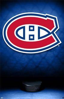 Habs Logo - Montreal Canadiens Official Team Logo Poster. Hockey