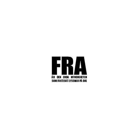 Fra Logo - Decal: FRA lyssnar på dig Pirate Shop