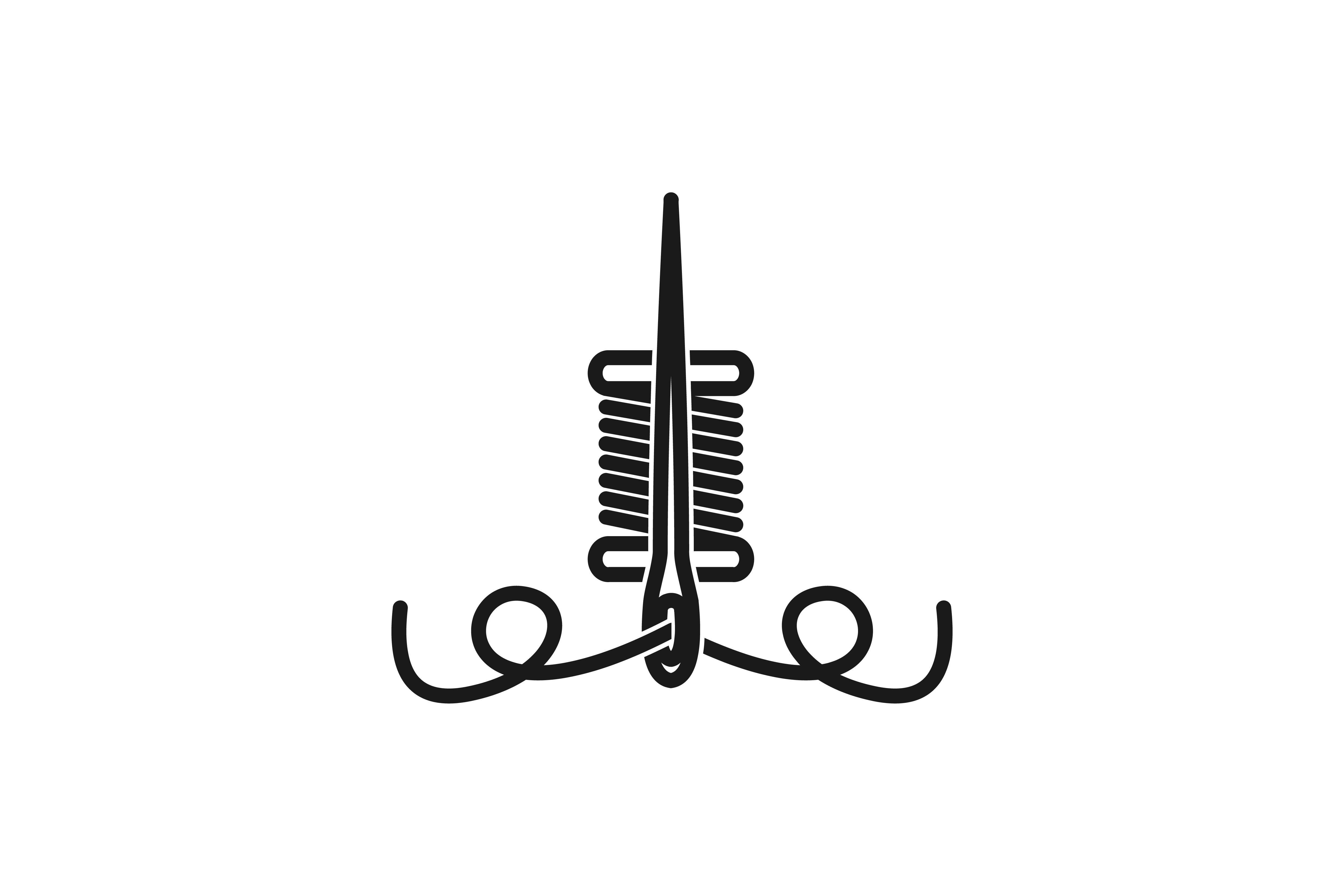 Yarn Logo - Needle and yarn tailor logo