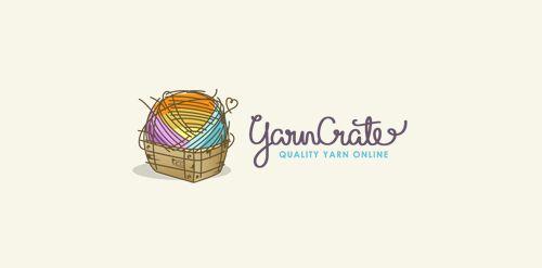Yarn Logo - Yarn Crate | LogoMoose - Logo Inspiration