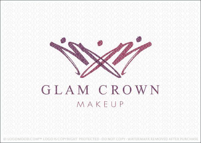 Glam Logo - Glam Crown Makeup | Readymade Logos for Sale
