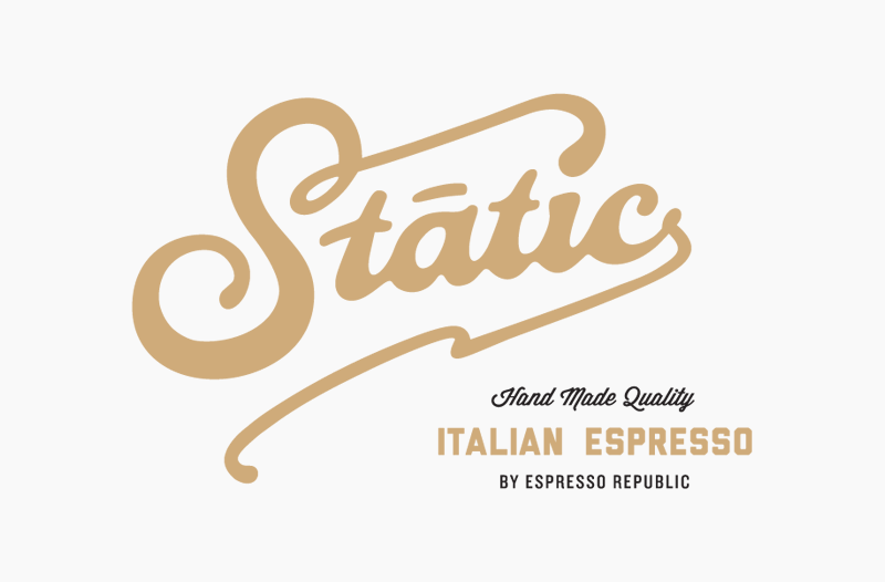 Static Logo - Static Coffee. Salih Kucukaga Design Studio