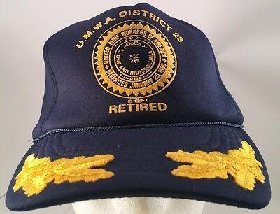 UMWA Logo - Vintage U.M.W.A. Logo District 23 Retired Laurel Leaves Rope Front ...