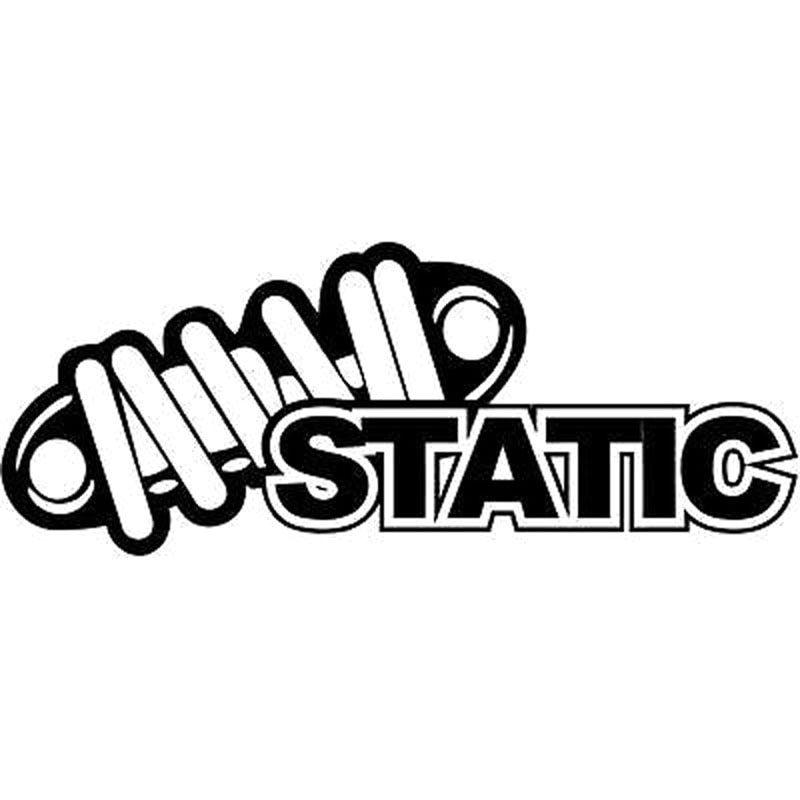 Static Logo - US $1.07 40% OFF|13.5X5.4CM STATIC Individualization Car Sticker Motorcycle  Car styling Vinyl Decal Black/Silver S8 0366-in Car Stickers from ...