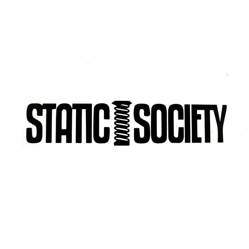 Static Logo - US $1.13 40% OFF|16X3.6CM STATIC SOCIETY Originality Black/Silver Vinyl  Decal Car Sticker Car styling S8 1008-in Car Stickers from Automobiles & ...