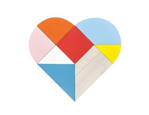 Kikkerland Logo - Heart Coasters And Trivet