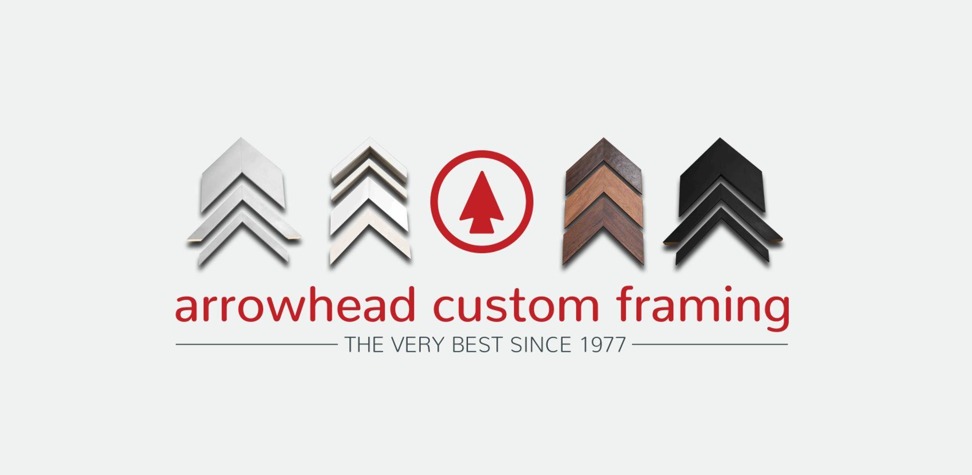 Framing Logo - Custom Framing and More for Your Art. Arrowhead Custom Framing
