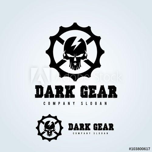 Geer Logo - Dark geer,skull logo,vector logo template - Buy this stock vector ...