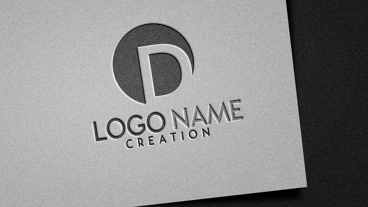 Embossed Logo - Embossed & Pressed logo style | logo design | Photoshop Tutorial