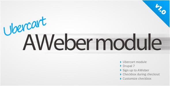 Ubercart Logo - Ubercart AWeber sign up by netkevin | CodeCanyon